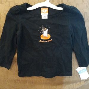 New Halloween Cat Peek A Boo 24 Month Top